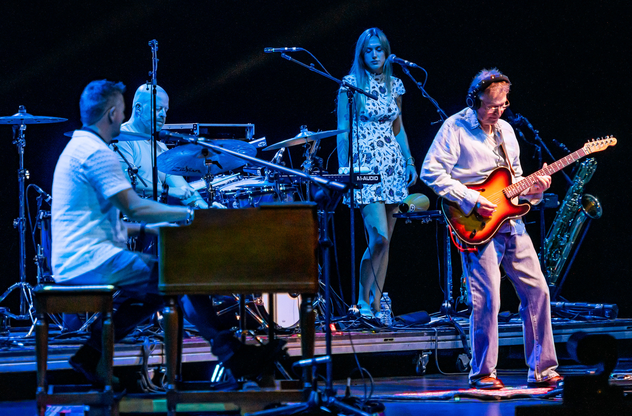 Steve Winwood performing on tour